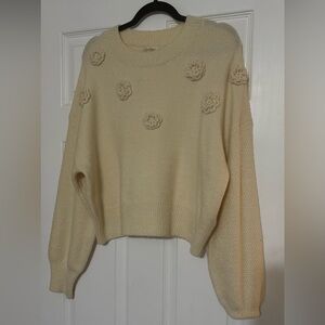 Off-white/Cream Knit Sweater NWT